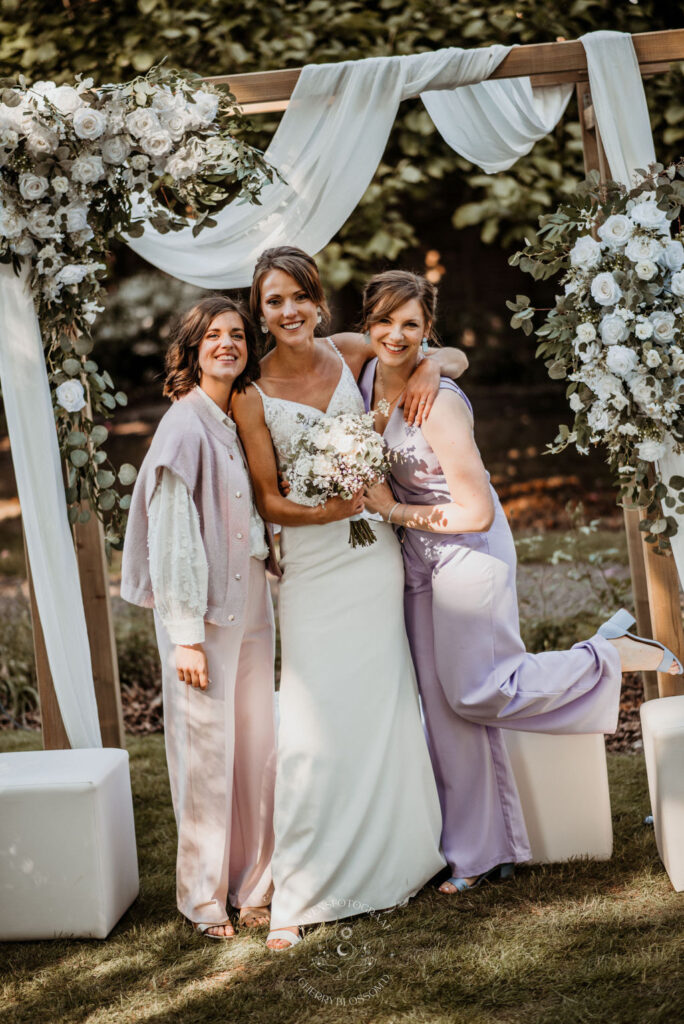 Backdrop flower event