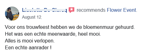 Review bloemenmuur
