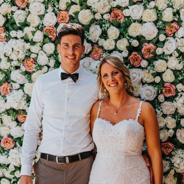 Backdrop bloemenmuur Flower Event groen